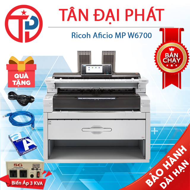 Ricoh MP W6700 Trắng Đen
