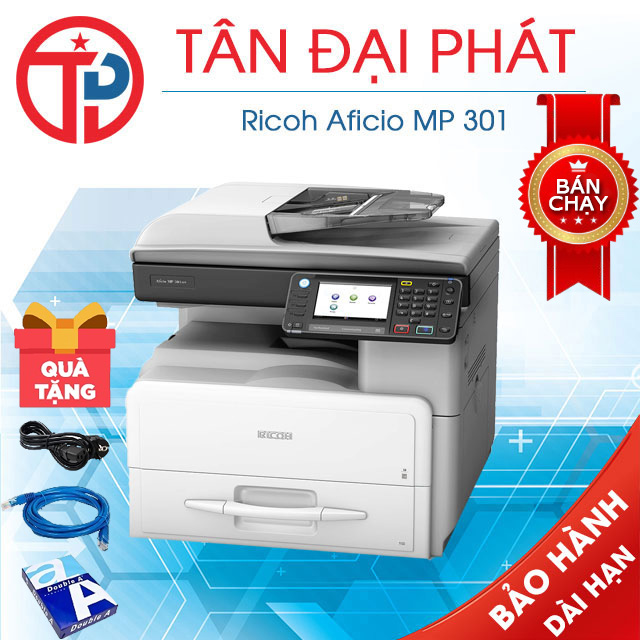 Ricoh MP 301 Trắng Đen-Scan màu-A4