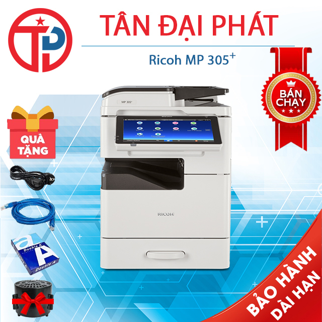 Ricoh MP 305 Trắng Đen-A3 nhỏ gọn