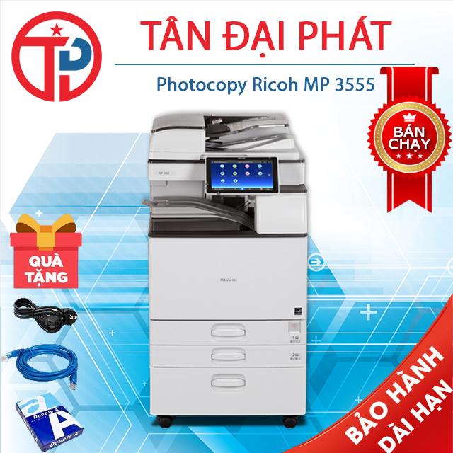 Ricoh MP 3555 Trắng Đen